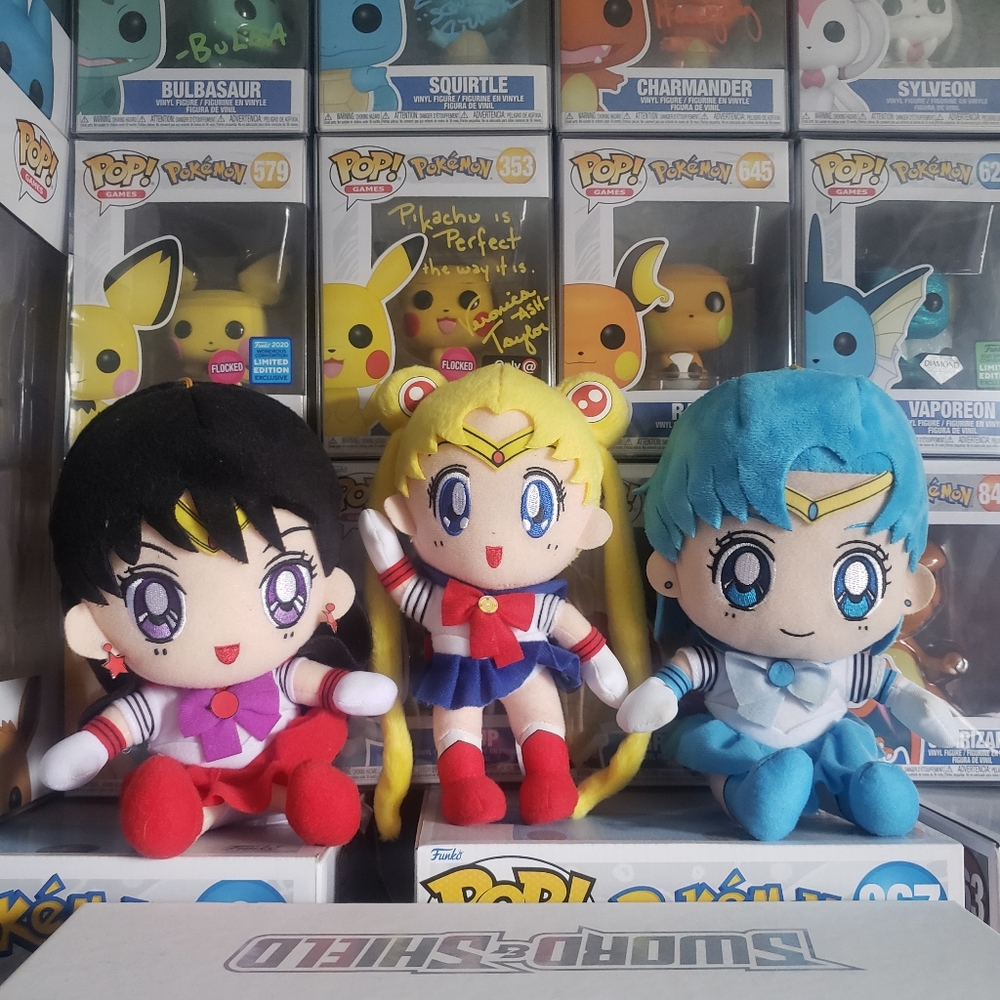 3 Sailor Moon Plushies